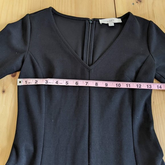 LOFT Black Long Sleeve Dress - Picture 4 of 5